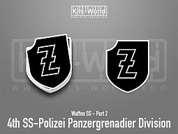 Kitsworld SAV Sticker - Waffen SS - 4th SS-Polizei Panzergrenadier Division 